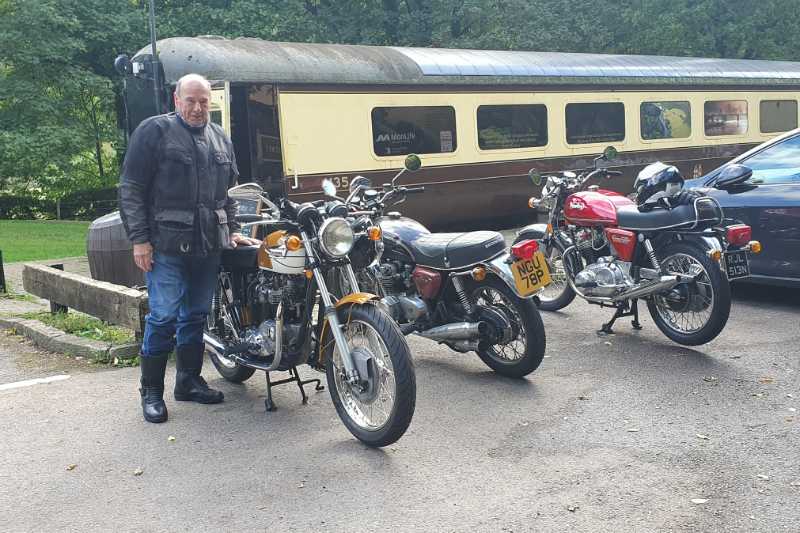 Bikes parked up at Tintern