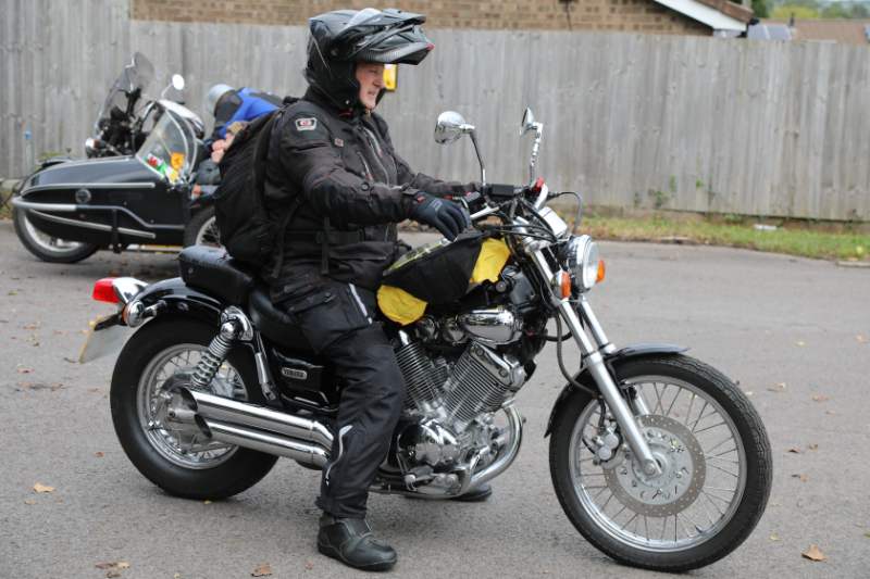 John on the Virago about to start
